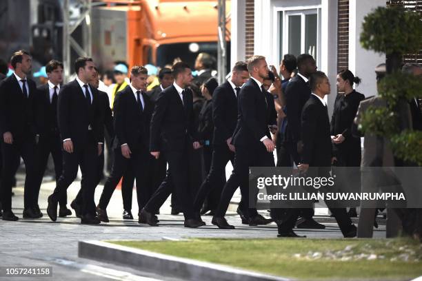 TOPSHOT-THAILAND-BRITAIN-AVIATION-ACCIDENT-FBL-PR-LEICESTER-FUNE, News Photo