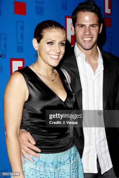 Jenna Lewis and Steven Hill during E! Entertainment Television's 2005 Summer Splash Event - Red Carpet at Tropicana at The Hollywood Roosevelt Hotel...