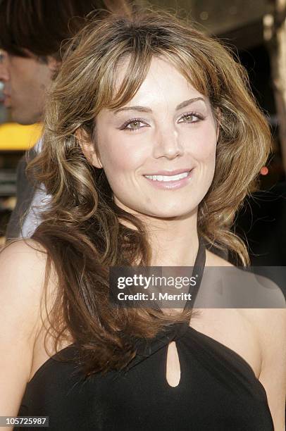 Erica Durance during "Batman Begins" Los Angeles Premiere - Arrivals at Grauman's Chinese Theater in Hollywood, California, United States.