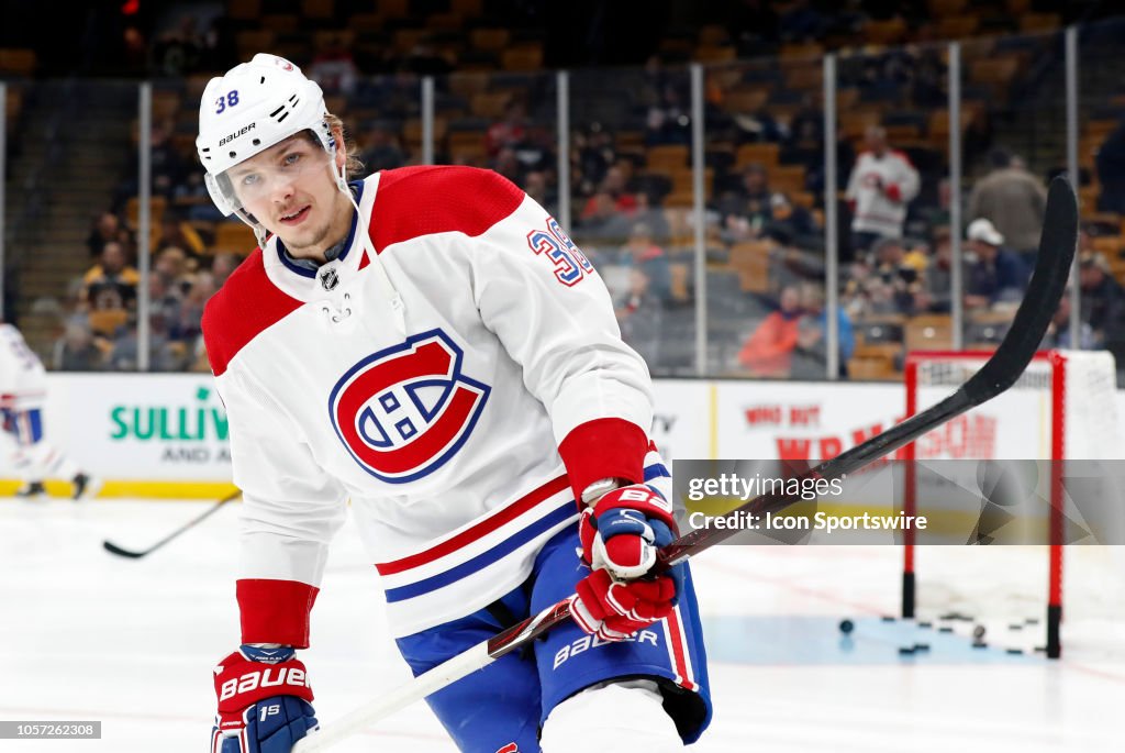 NHL: OCT 27 Canadiens at Bruins