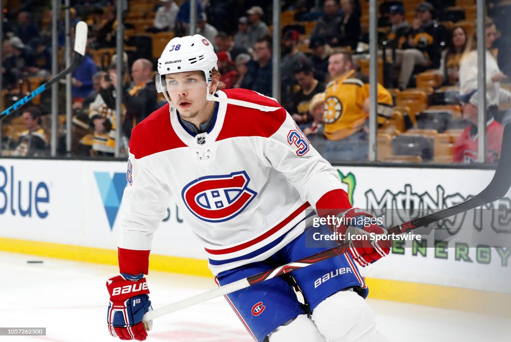 NHL: OCT 27 Canadiens at Bruins