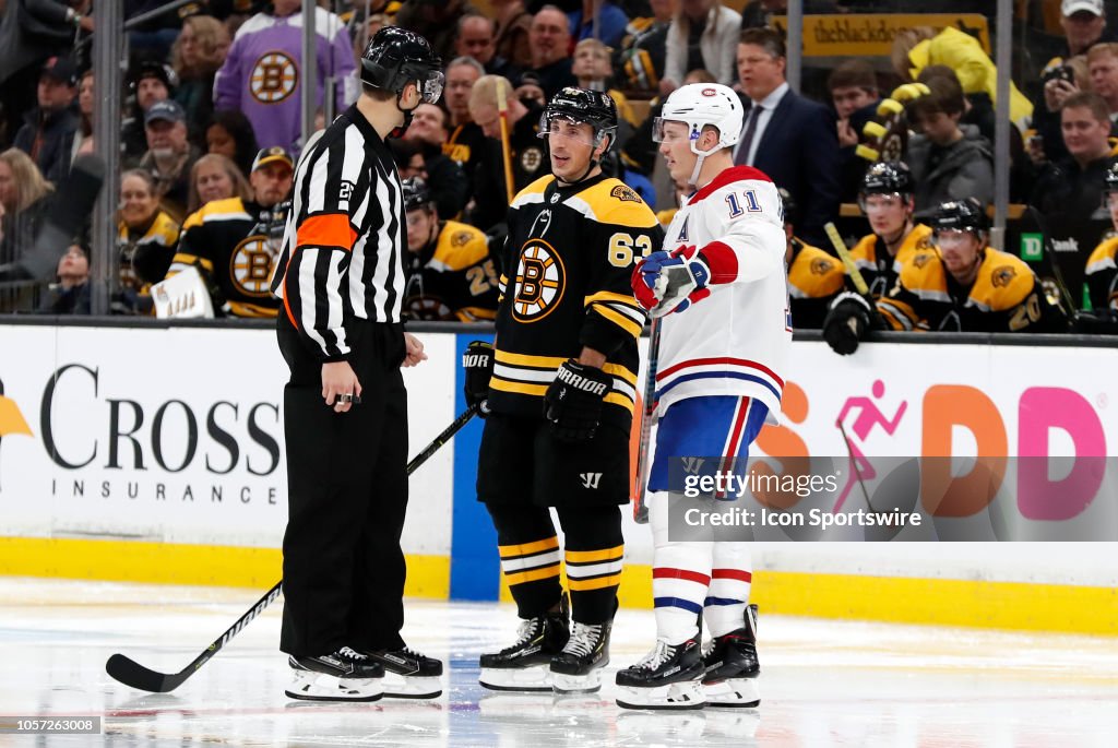 NHL: OCT 27 Canadiens at Bruins