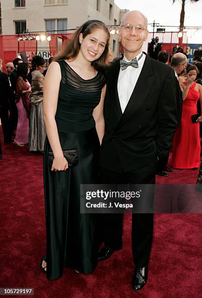 Robert Newman of ICM and daughter Leah during The 77th Annual Academy Awards - Executive Arrivals at Kodak Theatre in Hollywood, California, United...