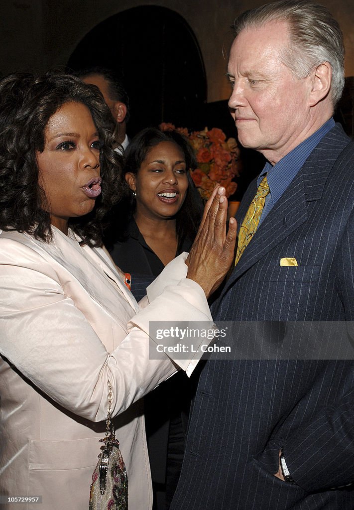 Oprah Winfrey and Jon Voight during "Their Eyes Were Watching God"... News Photo - Getty Images
