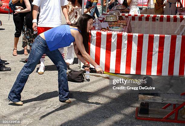 China Chow during Virgin Mobile House Of Paygoism Summer BBQ Tour at Sunset Blvd in Hollywood, California, United States.