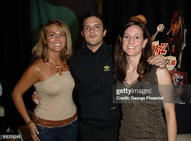 Michelle Ellis, Brandon Flowers of The Killers and Laura Weise