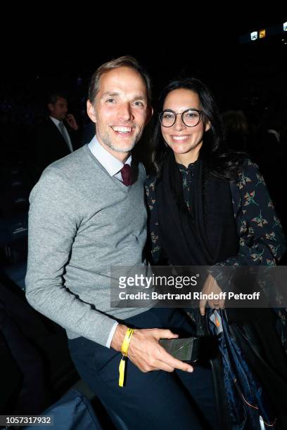 Thomas Tuchel and his wife Sissi Tuchel attend Rolex Paris Master during day seven of the Rolex Paris Masters on November 4, 2018 in Paris, France.