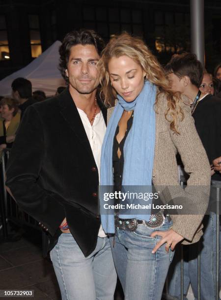 Greg Lauren and Elizabeth Berkley during 4th Annual Tribeca Film Festival - "Special Thanks To Roy London" World Premiere at Regal Battery Park in...
