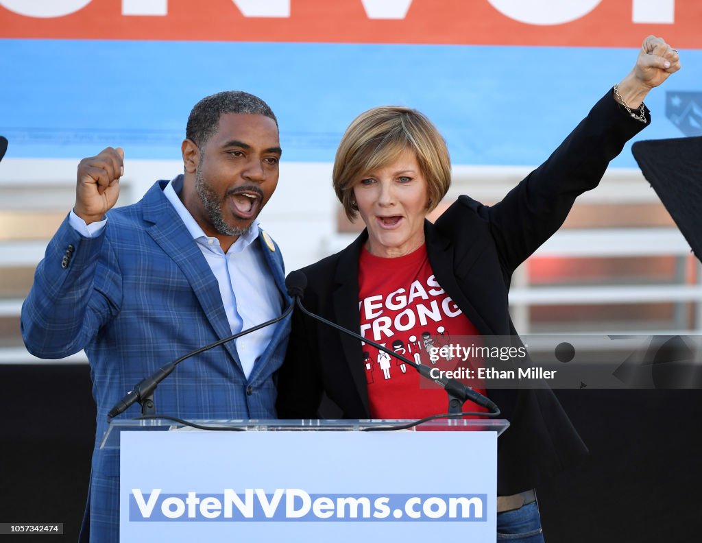 Former Vice President Joe Biden Campaigns For Nevada Democrats In Las Vegas