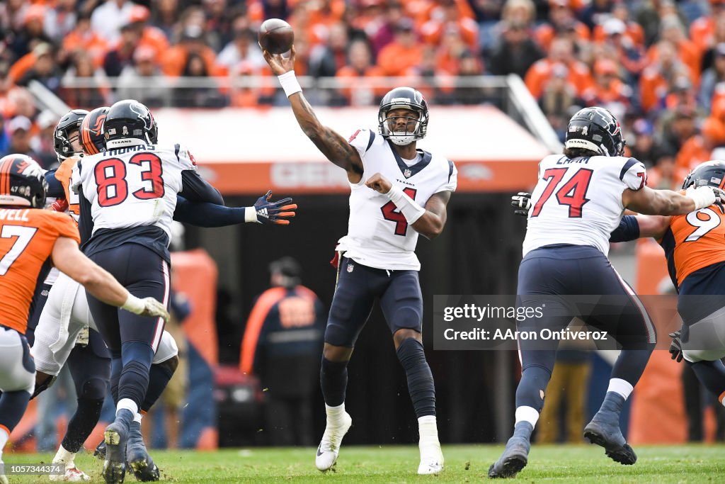 Denver Broncos vs. against the Houston Texans, NFL