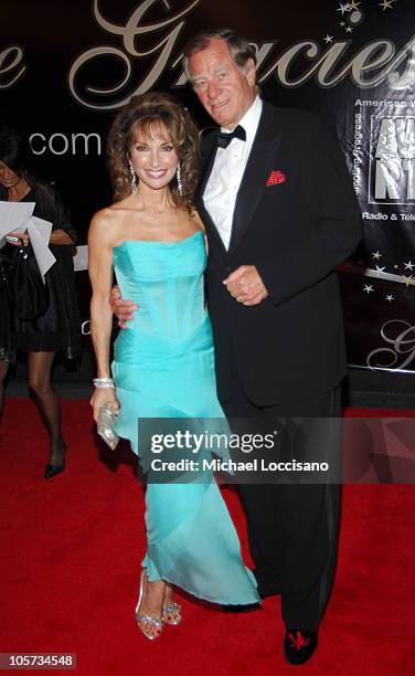 Susan Lucci and husband Helmut Huber during American Women in Radio & Television's 30th Annual Gracie Allen Awards at The Marriott Marquis in New...