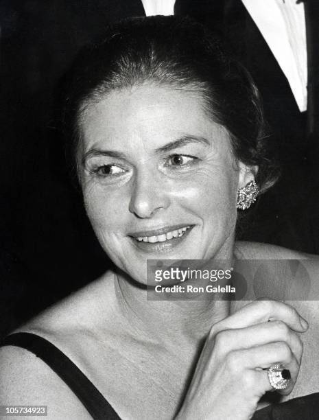Ingrid Bergman during Opening Party for "More Stately Mansions" at Luchow's Restaurant in New York City, New York, United States.