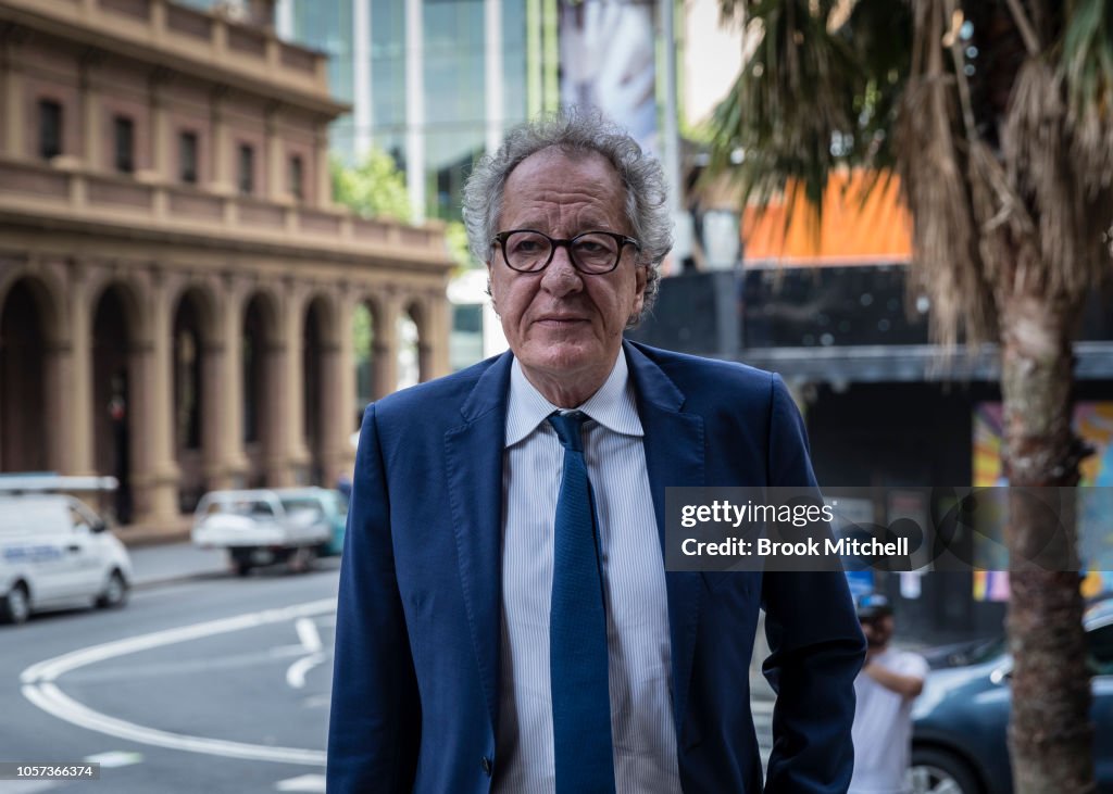 Geoffrey Rush Attends Court As Defamation Trial Against Daily Telegraph Continues