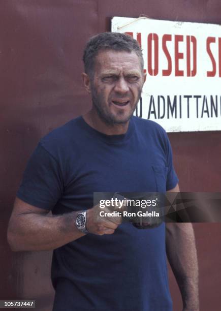 Steve McQueen during Steve McQueen on the Set of "Papillon" in Montego Bay, Jamaica.