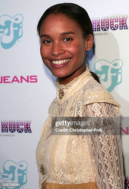 Joy Bryant during DKNY Jeans and Lo-Fi Gallery Present "Mick Rock Live in LA" Exhibit at Lo-Fi Gallery in Hollywood, California, United States.