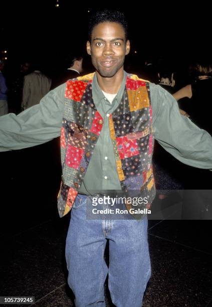 Chris Rock during Premiere of "A Bronx Tale" - Arrivals - September 23, 1994 at Directors Guild in Hollywood, California, United States.