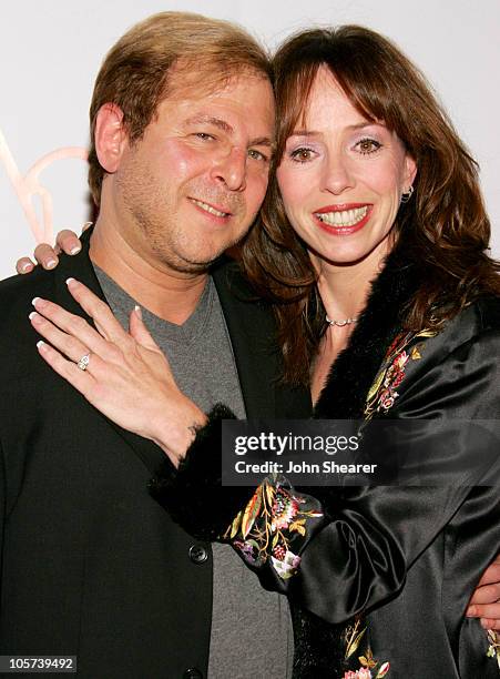 Keith Levenson and Mackenzie Phillips during "Annie" Opening Night to Benefit CASA of Los Angeles - Arrivals at Pantages Theatre in Hollywood,...