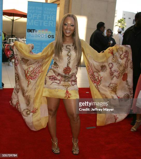 Trina during 2005 BET Awards - Arrivals at Kodak Theatre in Hollywood, California, United States.