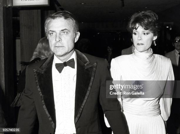 Robert Conrad and guest during Party Honoring Agent/Manager Jay Bernstein - January 14, 1984 at Sheraton Universal Hotel in Los Angeles, California,...
