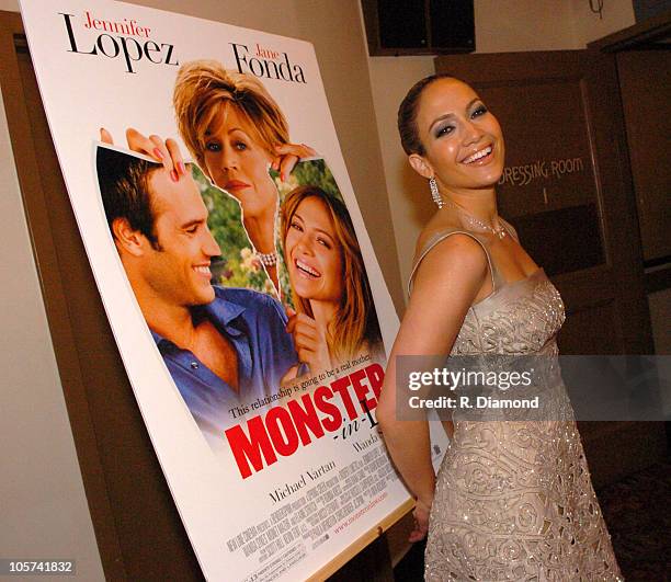 Jennifer Lopez during "Monster-In-Law" Atlanta Screening to Benefit G-CAPP at FOX Theater in Atlanta, Georgia, United States.