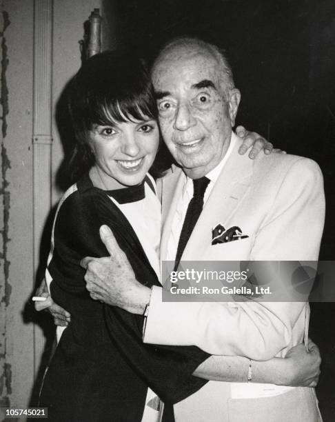 Liza Minnelli and father Vincente Minnelli during Charles Aznavour Concert - April 22, 1983 at Beverly Wilshire Theater in Los Angeles, California,...