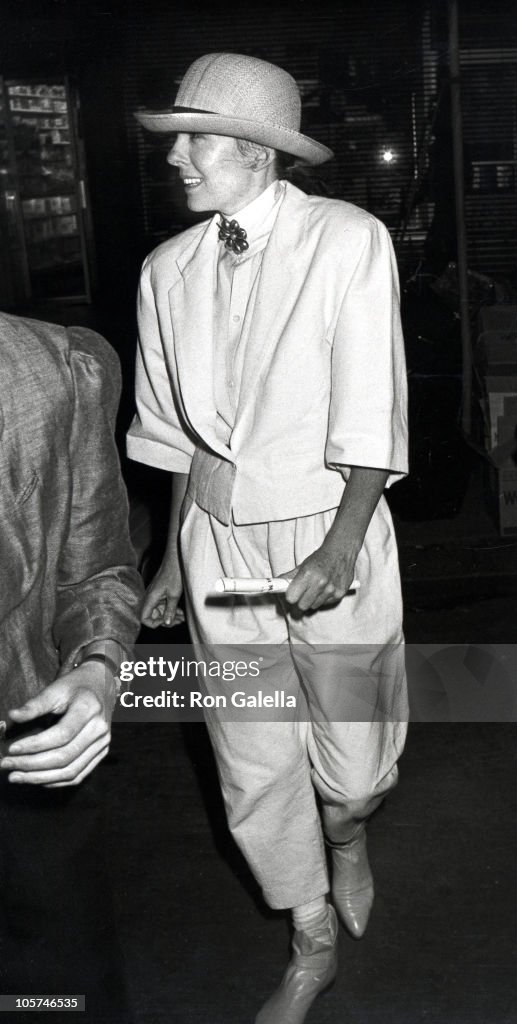 Diane Keaton Sighting at the Beacon Theatre in New York City - June 7, 1982