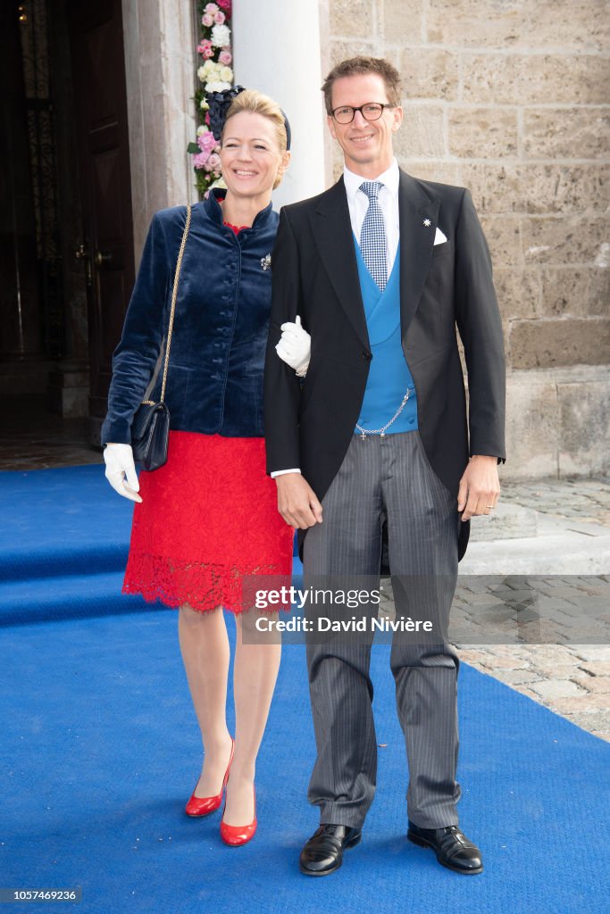 Wedding of Duchess Sophie Of Wurttemberg And Count Maximilian Of Andigne At Tegernsee Castle