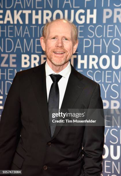 Ron Howard attends the 2019 Breakthrough Prize at NASA Ames Research Center on November 4, 2018 in Mountain View, California.