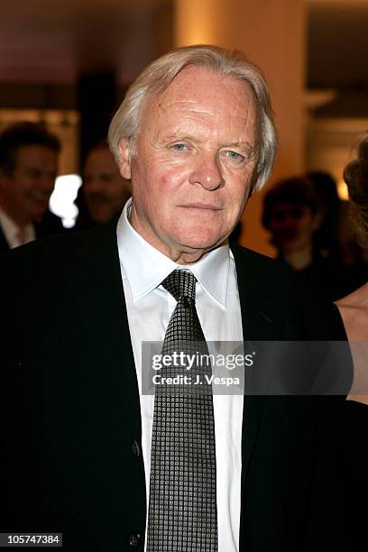 Anthony Hopkins during 2005 Venice Film Festival - "Proof" Premiere - Inside at Palazzo del Cinema in Venice Lido, Italy.