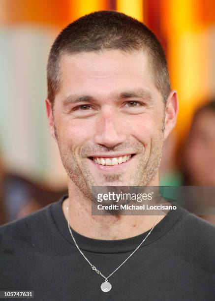 Matthew Fox during Jimmy Kimmel and Matthew Fox Visit MTV's "TRL" - May 16, 2005 at MTV Studios - Times Square in New York City, New York, United...