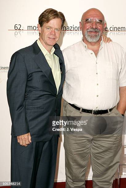 William H. Macy and Stuart Gordon, director during 2005 Venice Film Festival - "Edmond" Photocall at Casino Palace in Venice Lido, Italy.