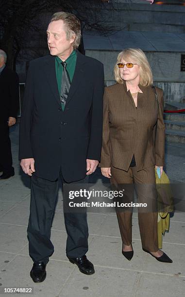 Christopher Walken and wife Georgianne Walken during 4th Annual Tribeca Film Festival - Vanity Fair Party at New York Supreme Court in New York City,...