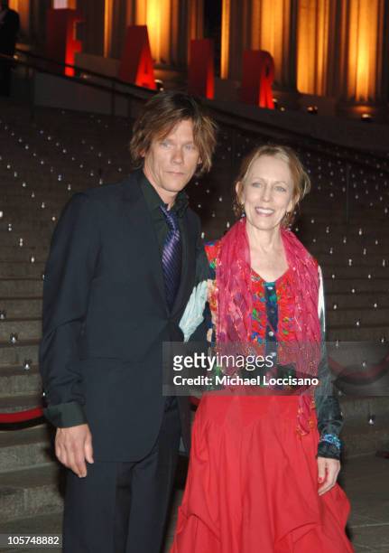 Kevin Bacon and sister during 4th Annual Tribeca Film Festival - Vanity Fair Party at New York Supreme Court in New York City, New York, United...