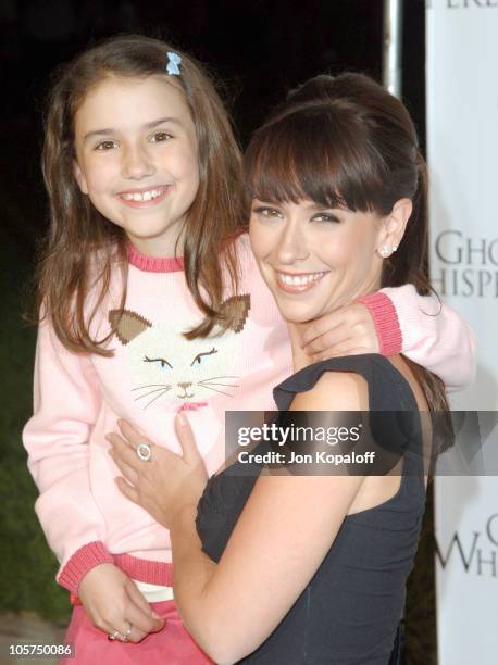 Grace Fulton and Jennifer Love Hewitt during "Ghost Whisperer" and "Threshold" Premiere Screenings at The Hollywood Forever Cementary in Hollywood,...