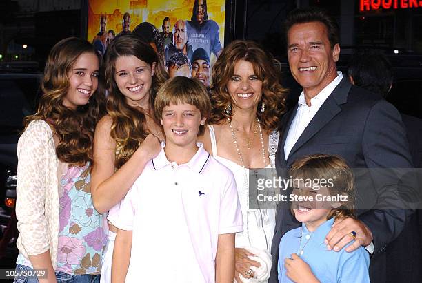 Arnold Schwarzenegger, Maria Shriver and Family during "The Longest Yard" Los Angeles Premiere - Arrivals at Grauman's Chinese Theatre in Hollywood,...