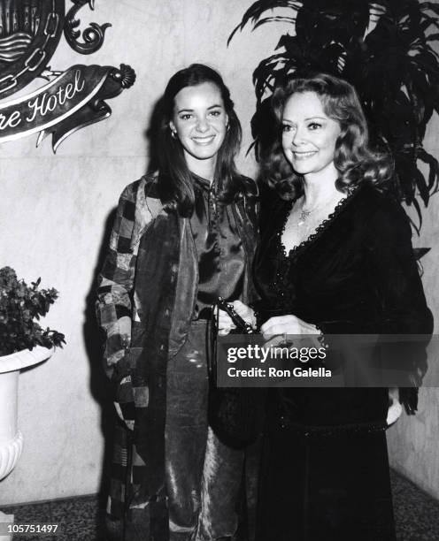 Anne Lockhart and June Lockhart during Academy of Magical Arts - April 13, 1976 at Beverly Wilshire Hotel in Beverly Hills, California, United States.