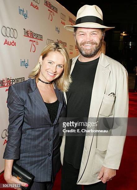 Ami Dolenz and Micky Dolenz during The Hollywood Reporter 75th Anniversary Gala Presented By Audi - Red Carpet in Los Angeles, California, United...