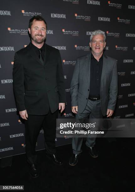 Erik Aadahl and Ethan Van der Ryn attend the Hamilton Behind the Camera Awards presented by Los Angeles Confidential Magazine on November 4, 2018 in...