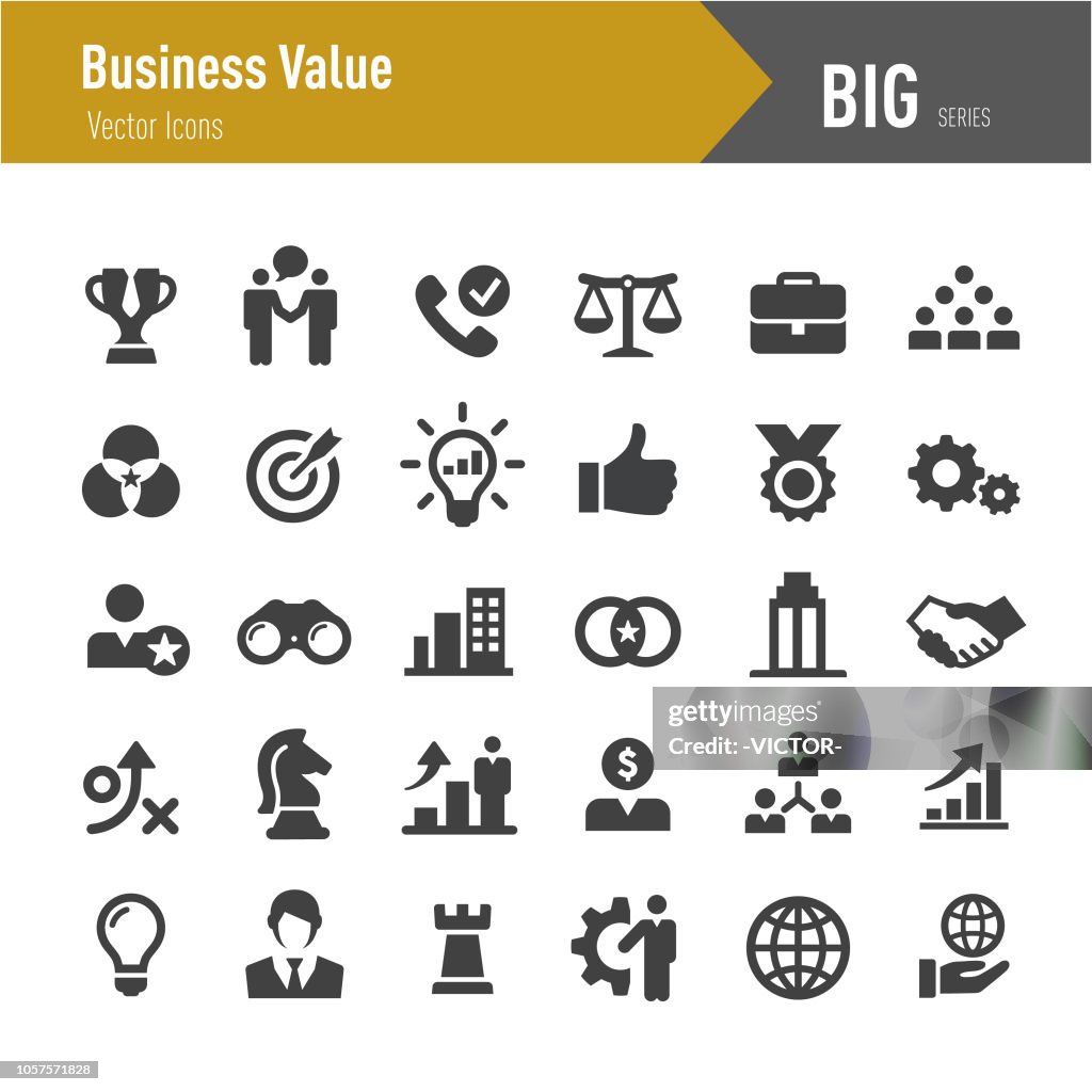 Business Value Icons - Serie Big