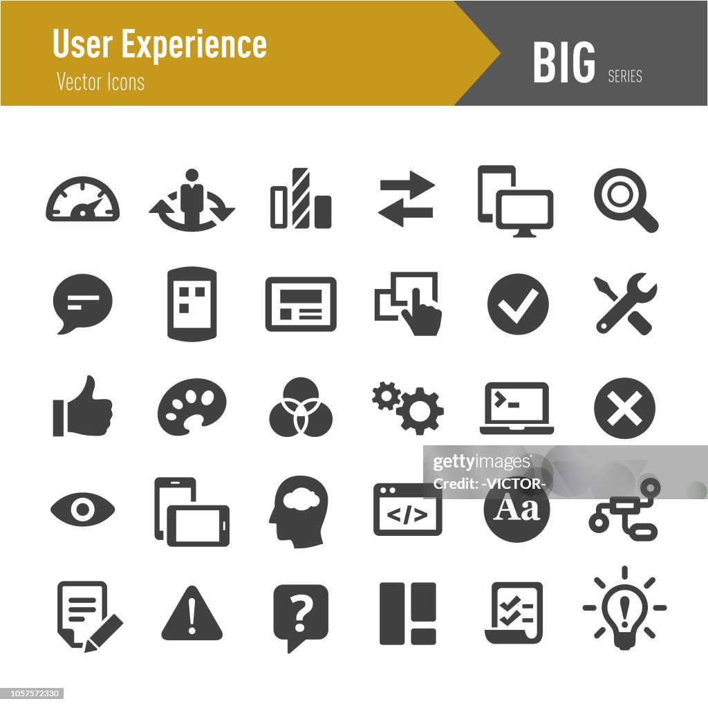 User Experience Icons - Big Series