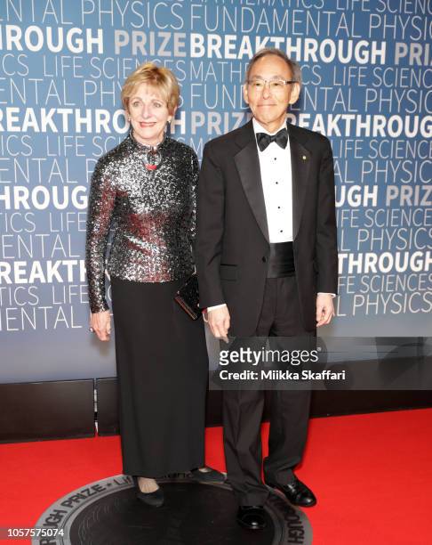 Jean H. Chu and Steven Chu attend the 2019 Breakthrough Prize at NASA Ames Research Center on November 4, 2018 in Mountain View, California.