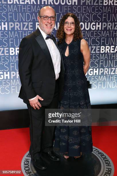 Edward Zuckerberg and Karen Kempner attend the 7th Annual Breakthrough Prize Ceremony at NASA Ames Research Center on November 4, 2018 in Mountain...