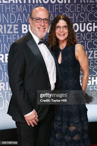 Edward Zuckerberg and Karen Kempner attend the 7th Annual Breakthrough Prize Ceremony at NASA Ames Research Center on November 4, 2018 in Mountain...