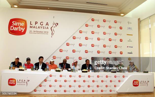 General view of LPGA Players and Officials during the Sime Darby LPGA press conference on October 20, 2010 held at the Sime Darby Convention Centre...