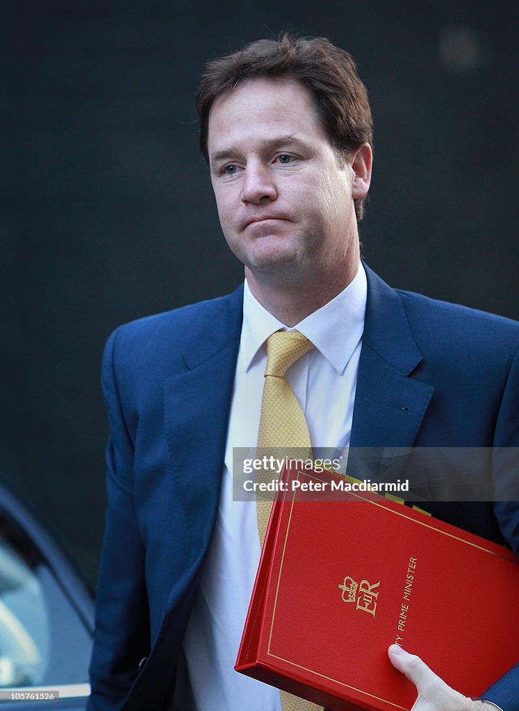 Coalition Government Unveils Spending Review To Tackle Country's Deficit