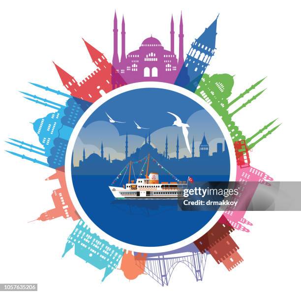 istanbul travel - grand bazaar stock illustrations