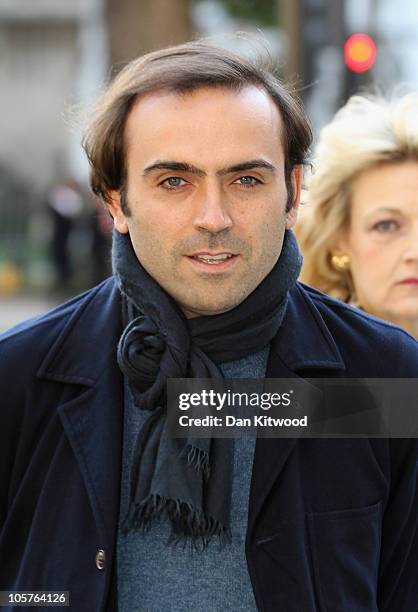 Nicolas Granatino arrives at the Supreme Court today for an appeal hearing brought against his ex-wife German heiress Katrin Radmacher, after his...