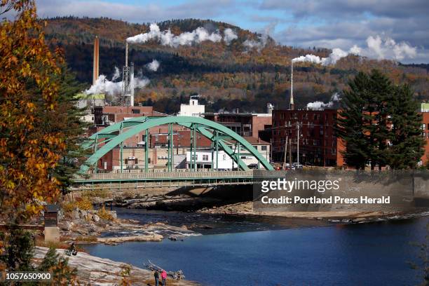 The view of Rumford from a hill on Prospect Avenue along the Androscoggin River. Low voter turnout is notable in every election -- especially...