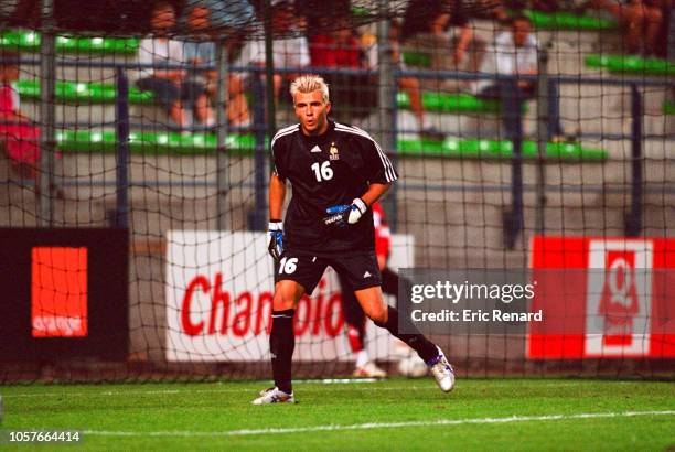 Sebastien Frey of France during the International U21 Friendly match between France and Russia at Stade Michel d'Ornano, Caen, France on August 14th...