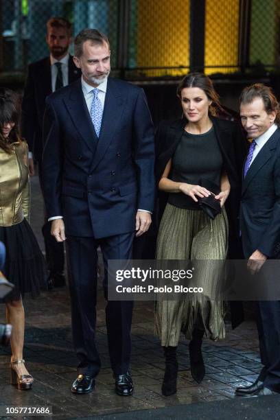 King Felipe VI of Spain and Queen Letizia of Spain attend a commemorative event for the 20th Anniversary of 'La Razon' newspaper on November 5, 2018...